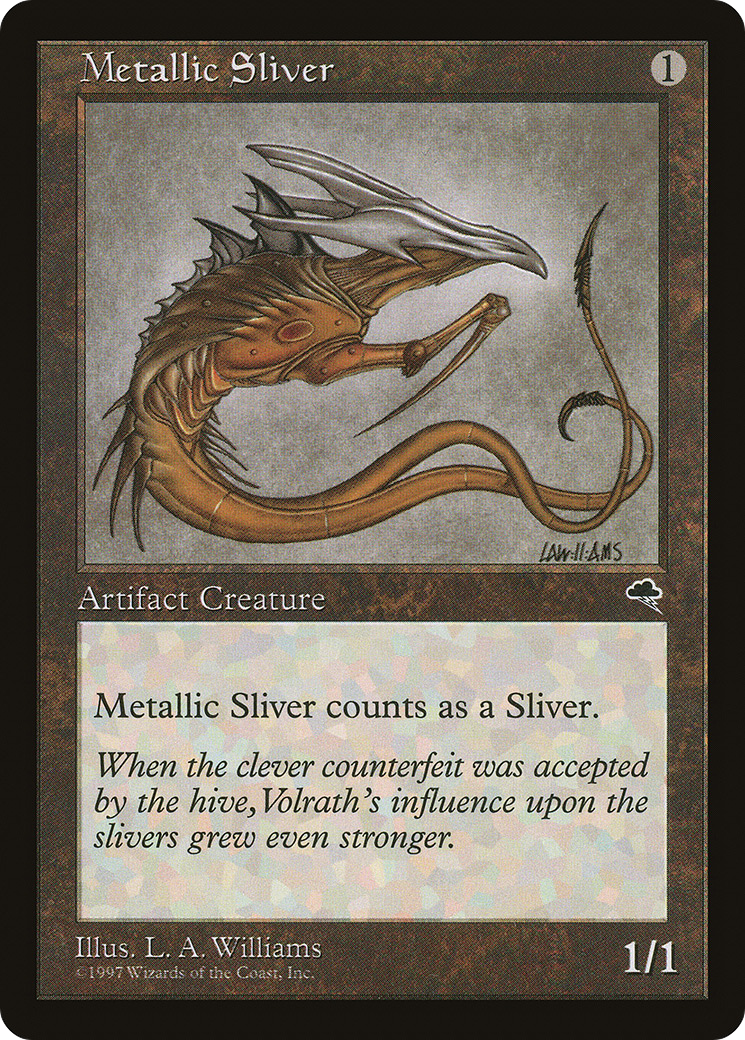 Metallic Sliver Card Image