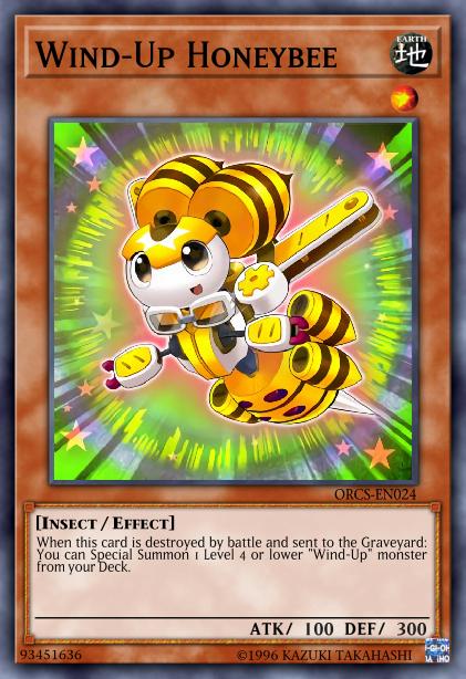 Wind-Up Honeybee Card Image