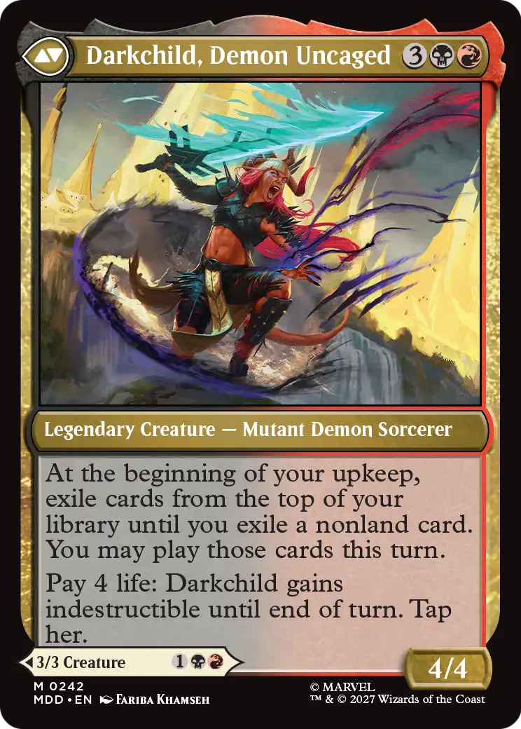 Darkchild, Demon Uncaged Magic: The Gathering card