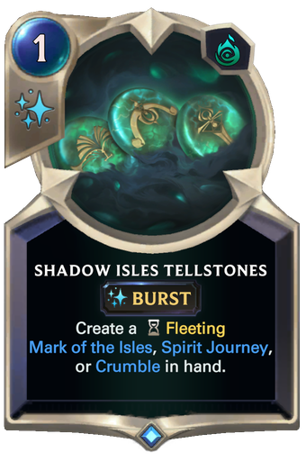 Shadow Isles Tellstones Card Image