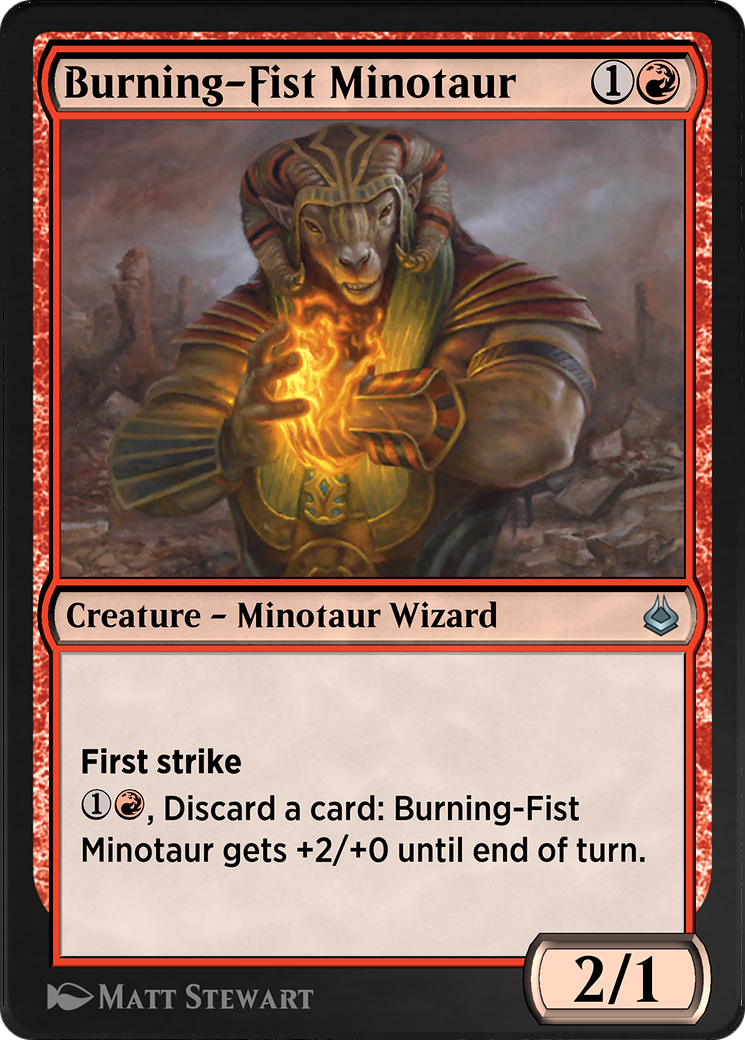 Burning-Fist Minotaur Card Image