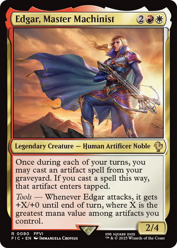Edgar, Master Machinist Card Image