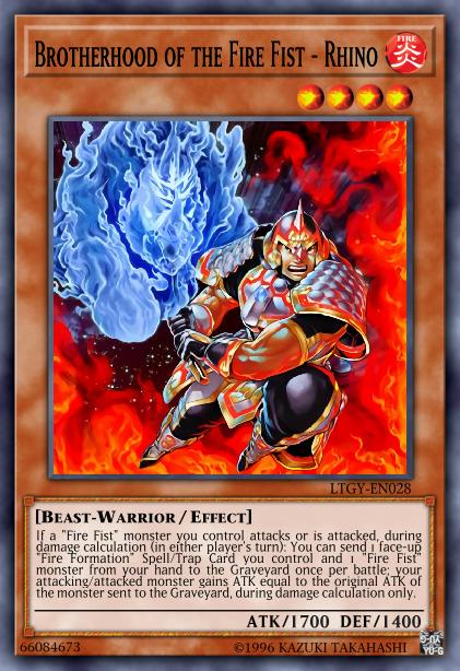 Brotherhood of the Fire Fist - Rhino Card Image