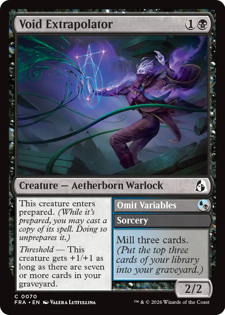 Omit Variables Magic: The Gathering card