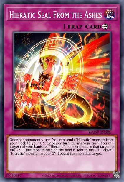 Hieratic Seal From the Ashes Card Image