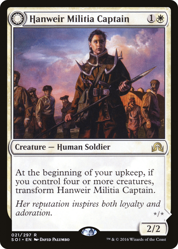 Hanweir Militia Captain // Westvale Cult Leader Card Image