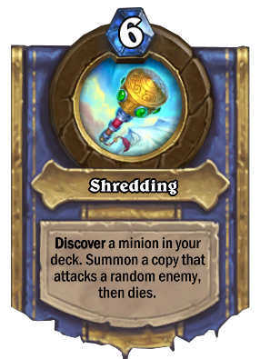 Shredding Card Image