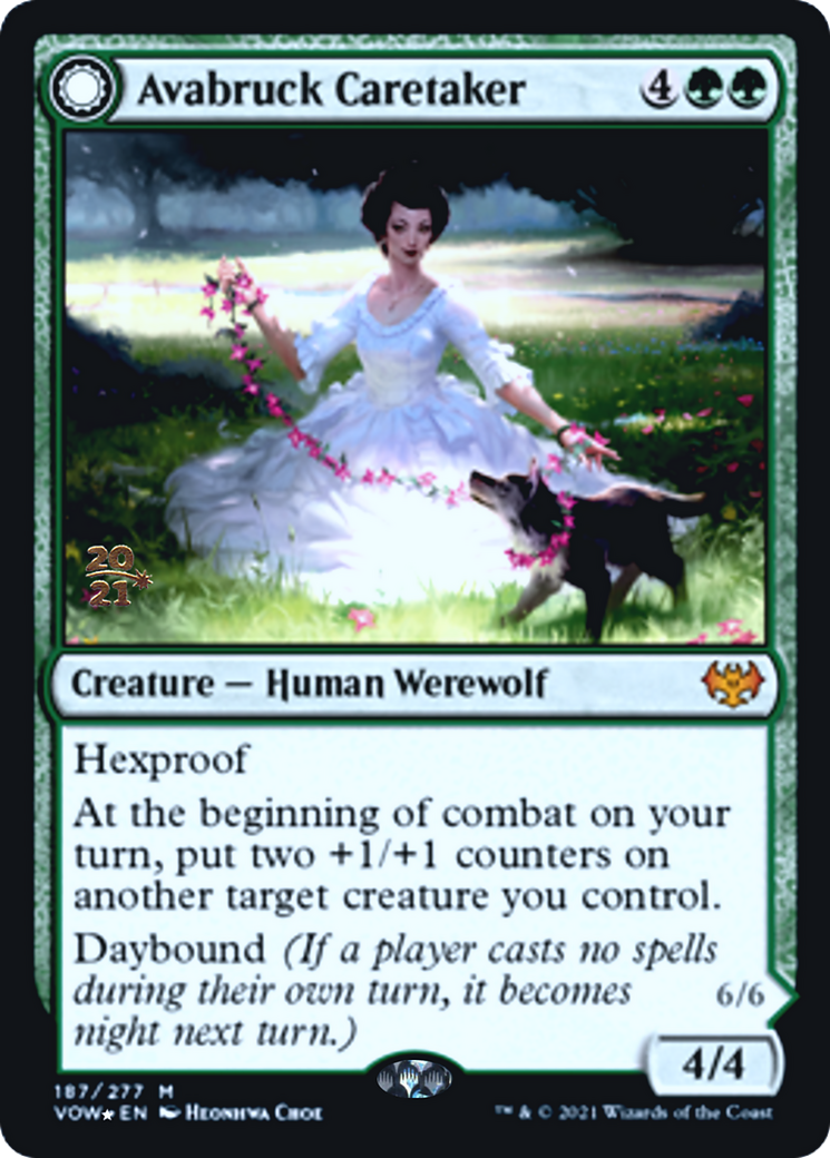 Avabruck Caretaker // Hollowhenge Huntmaster Card Image