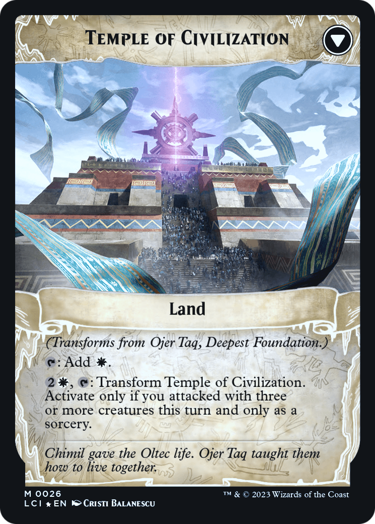 Ojer Taq, Deepest Foundation // Temple of Civilization Card Image