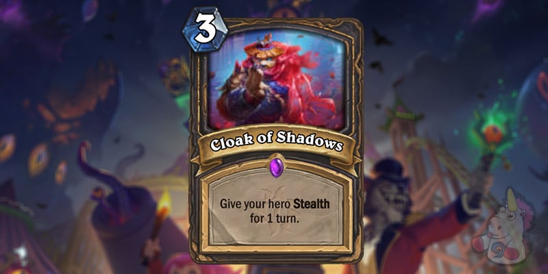 Cloak of Shadows is a New Rogue Card Revealed for Hearthstone's Darkmoon Faire Expansion