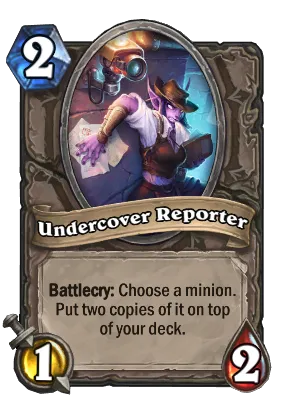 Undercover Reporter Card Image