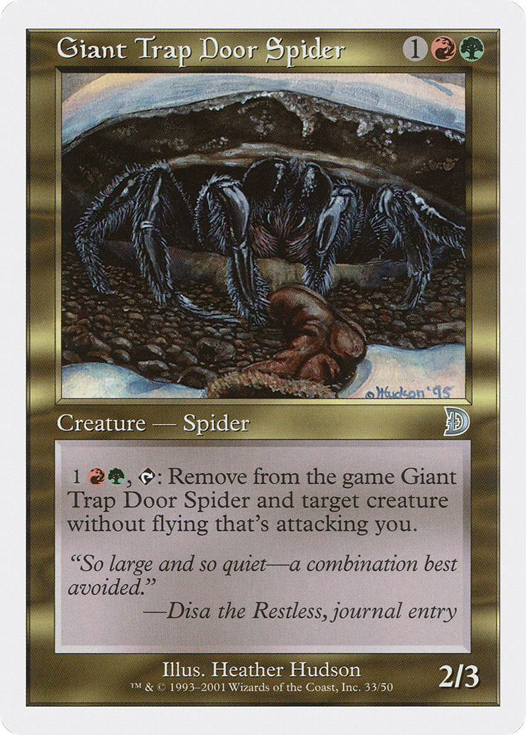 Giant Trap Door Spider Card Image