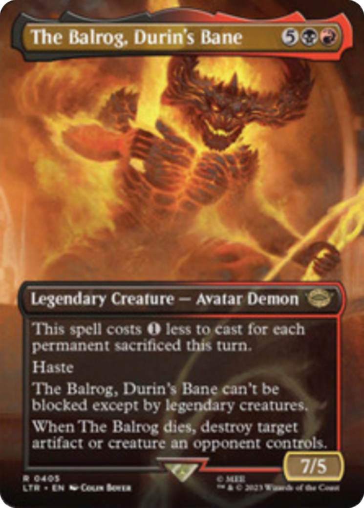 The Balrog, Durin's Bane Card Image