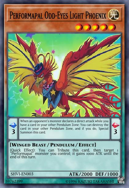 Performapal Odd-Eyes Light Phoenix Card Image