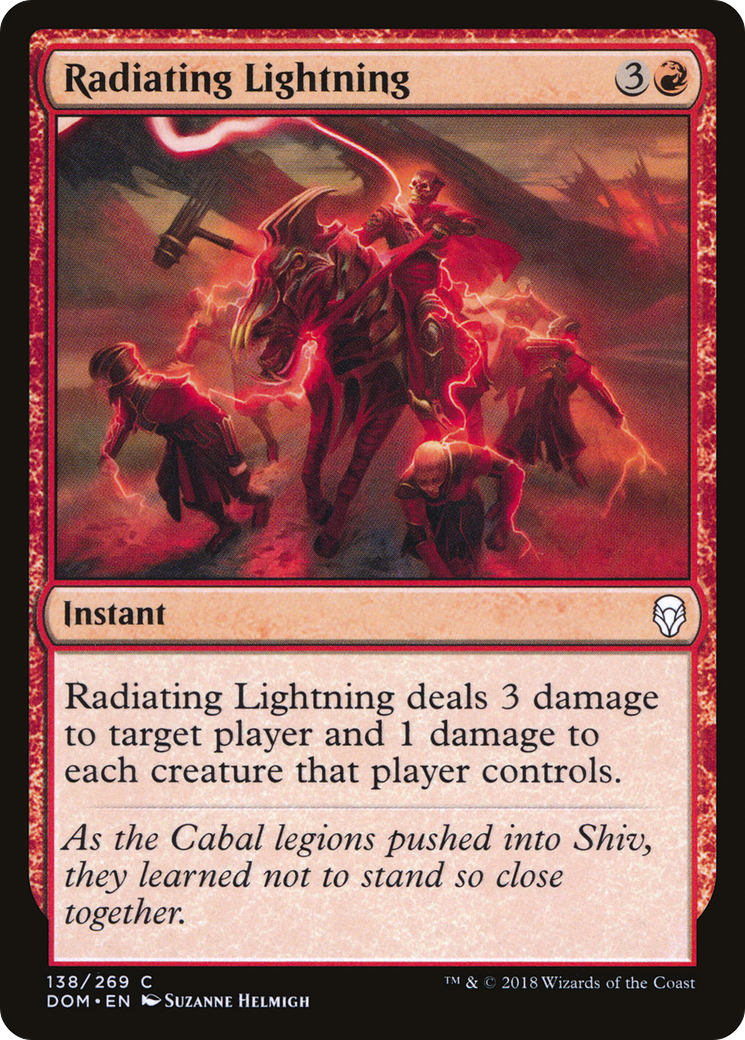 Radiating Lightning Card Image