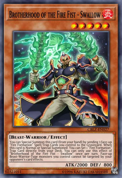 Brotherhood of the Fire Fist - Swallow Card Image