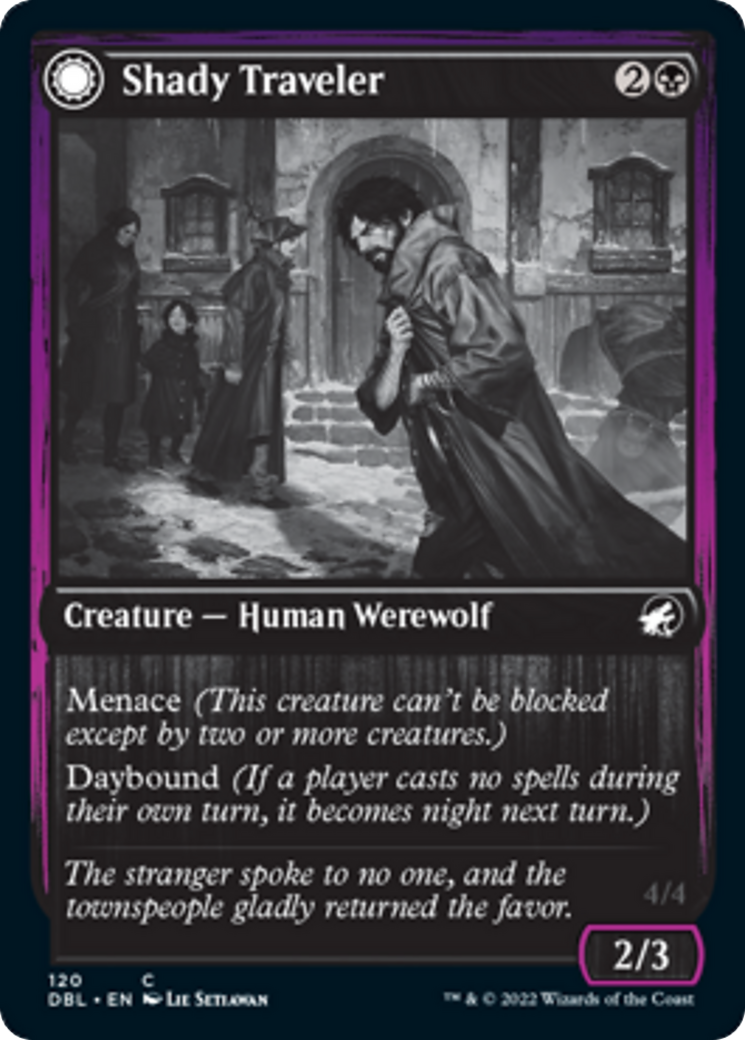 Shady Traveler // Stalking Predator Card Image