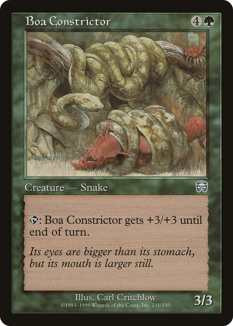 Boa Constrictor Card Image