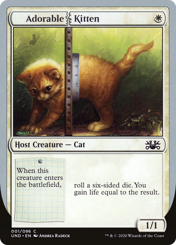 Adorable Kitten Card Image