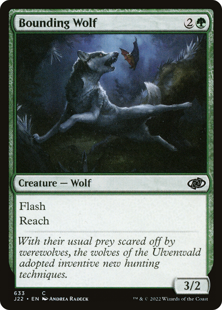 Bounding Wolf Card Image