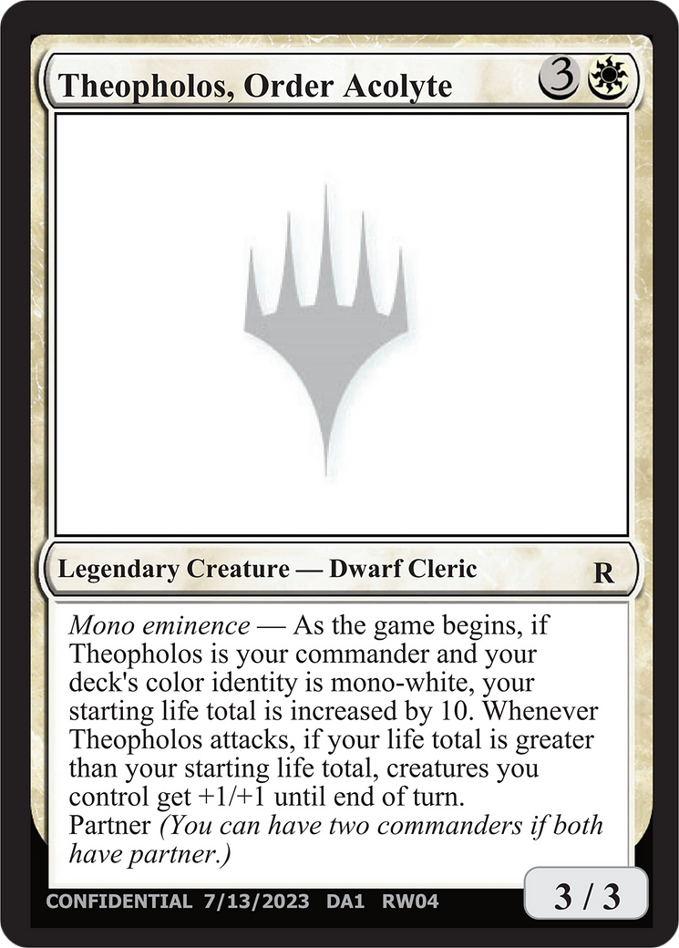 Theopholos, Order Acolyte Card Image