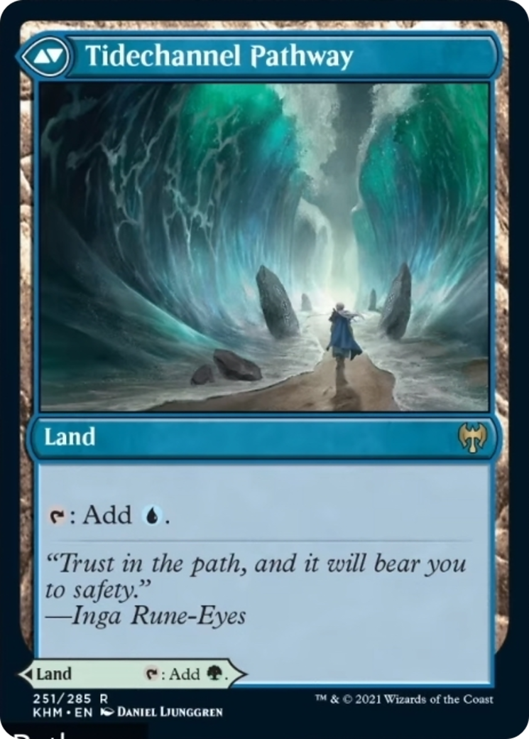 Barkchannel Pathway // Tidechannel Pathway Card Image