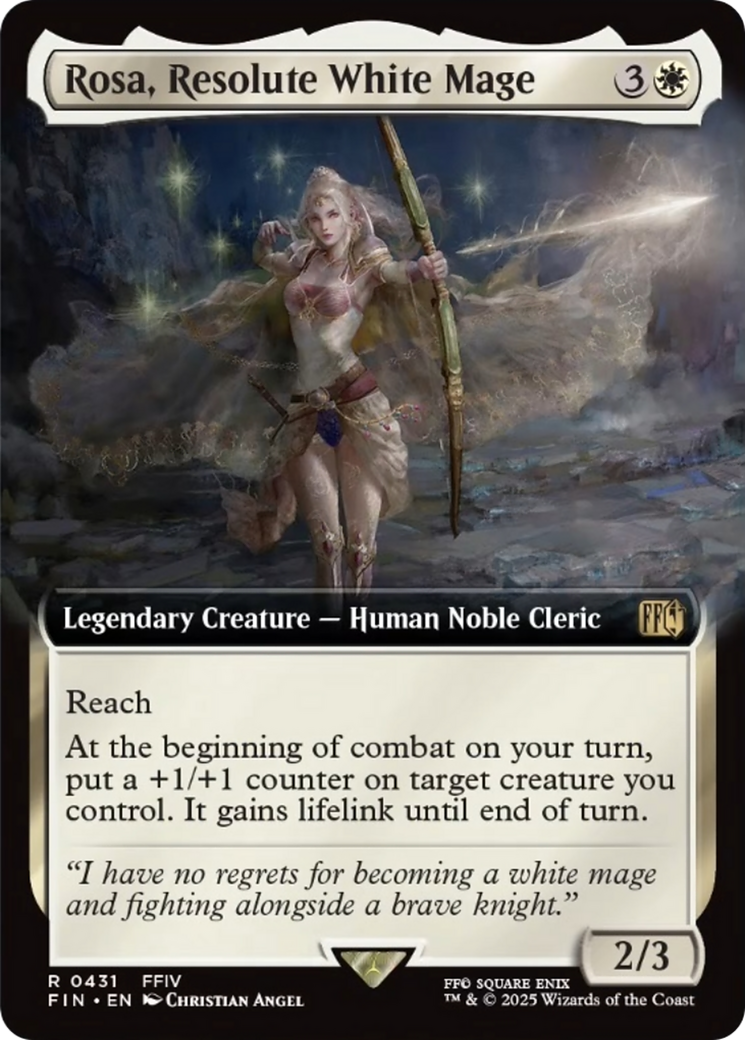 Rosa, Resolute White Mage Card Image