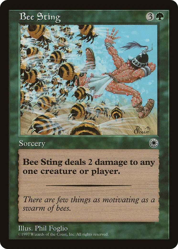 Bee Sting Card Image