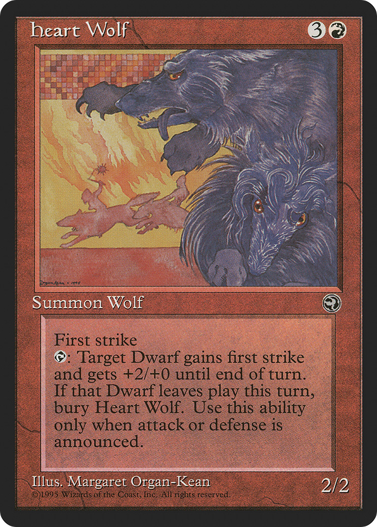Heart Wolf Card Image