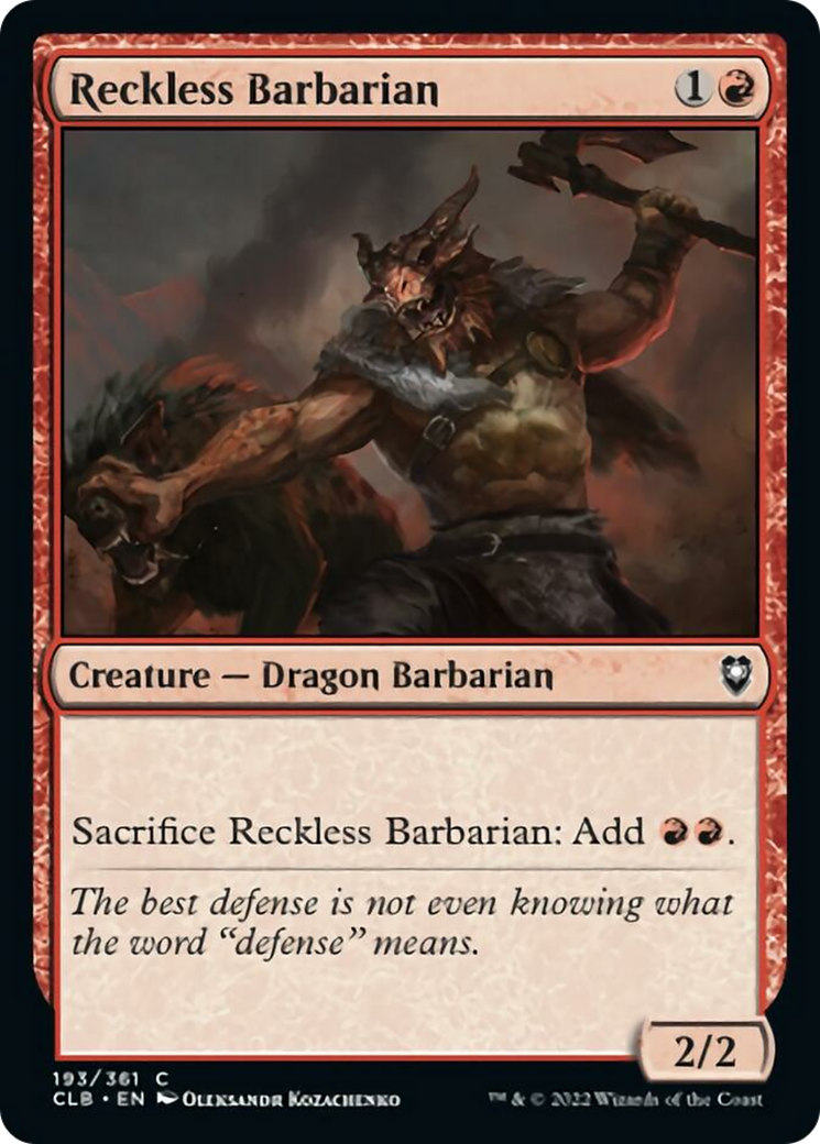 Reckless Barbarian Card Image