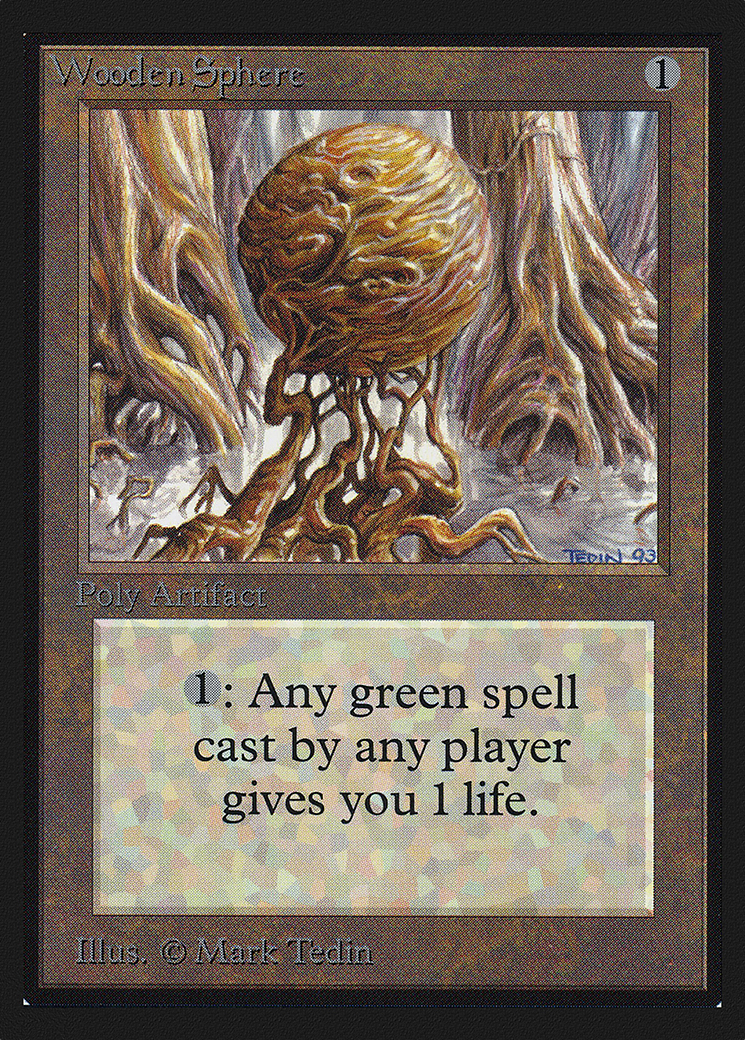 Wooden Sphere Card Image