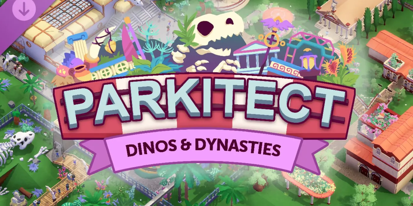 Parkitect's New DLC "Dinos & Dynasties" Now Available - New Dinosaur and Classic Scenery Themes, 3 New Rides