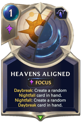 Heavens Aligned Card Image