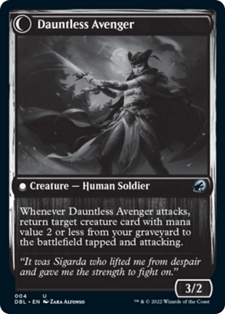 Bereaved Survivor // Dauntless Avenger Card Image