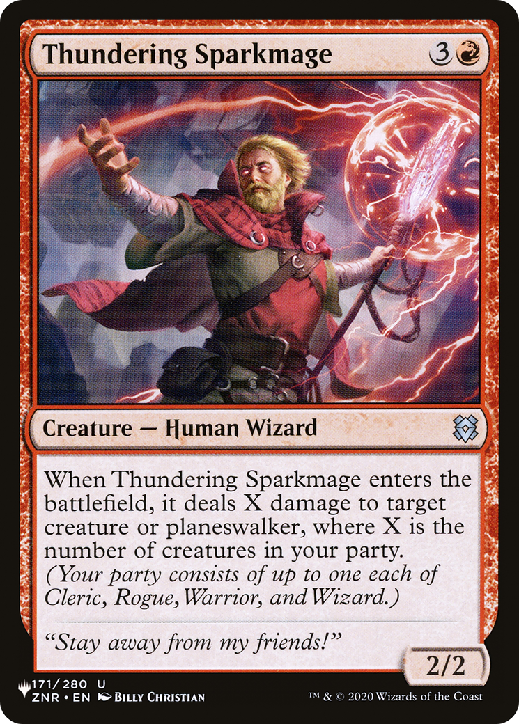 Thundering Sparkmage Card Image