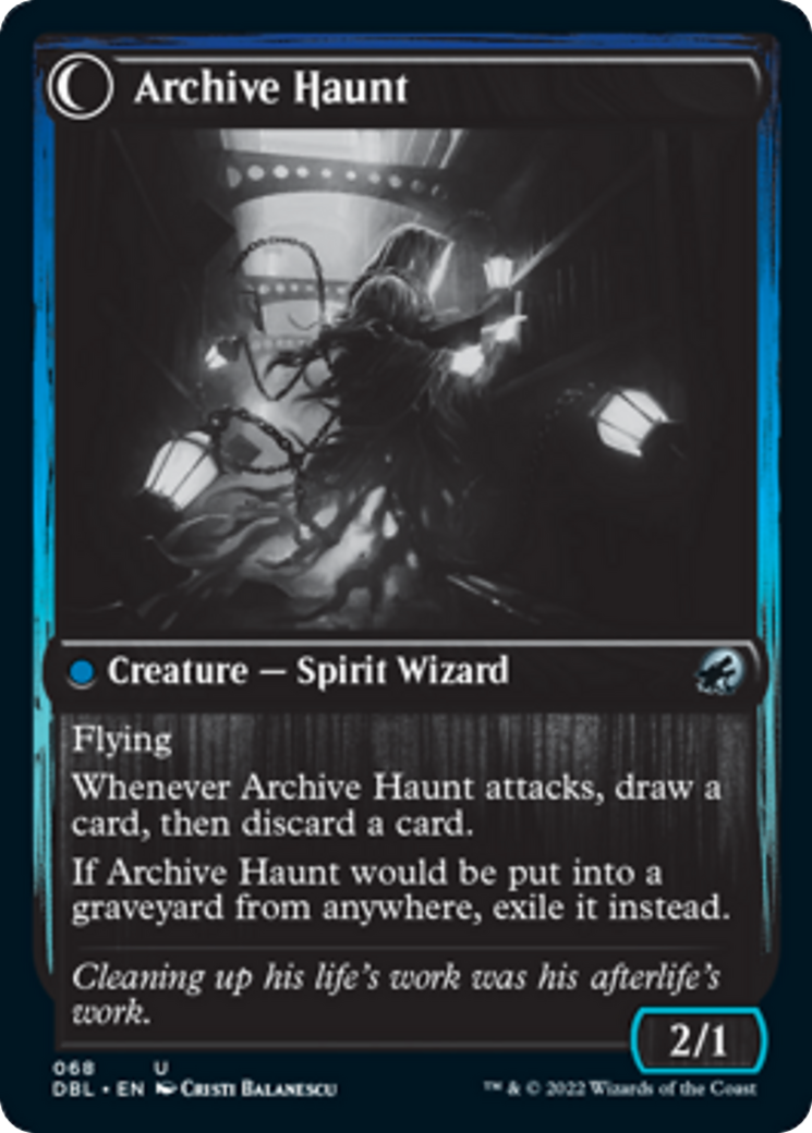 Overwhelmed Archivist // Archive Haunt Card Image