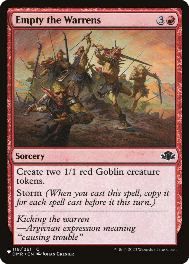 Empty the Warrens Card Image