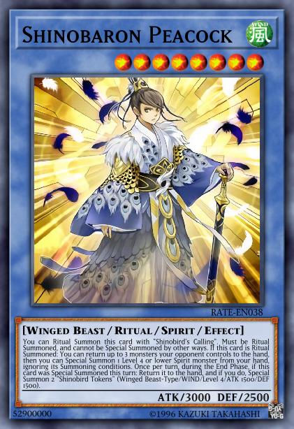 Shinobaron Peacock Card Image
