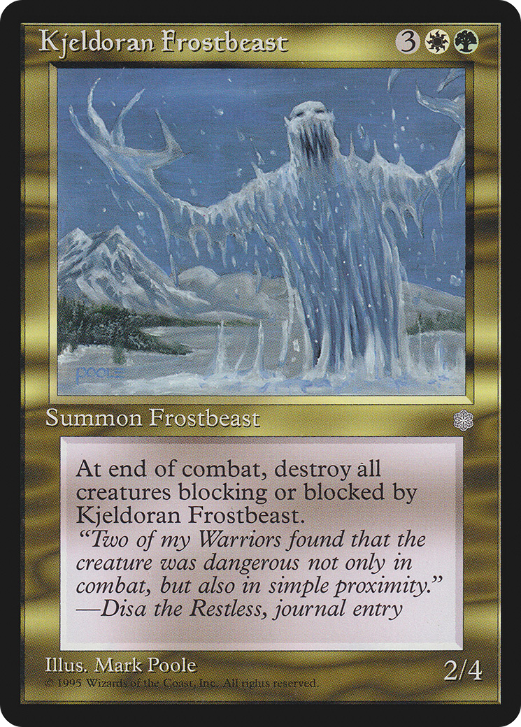 Kjeldoran Frostbeast Card Image