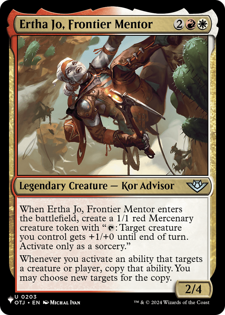 Ertha Jo, Frontier Mentor Card Image