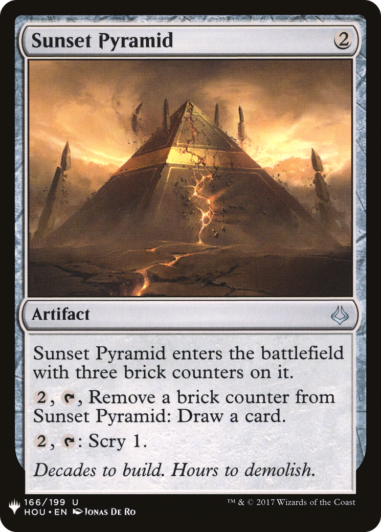 Sunset Pyramid Card Image
