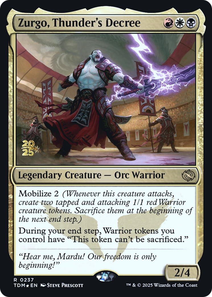 Zurgo, Thunder's Decree Card Image