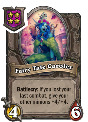 Fairy Tale Caroler Card Image