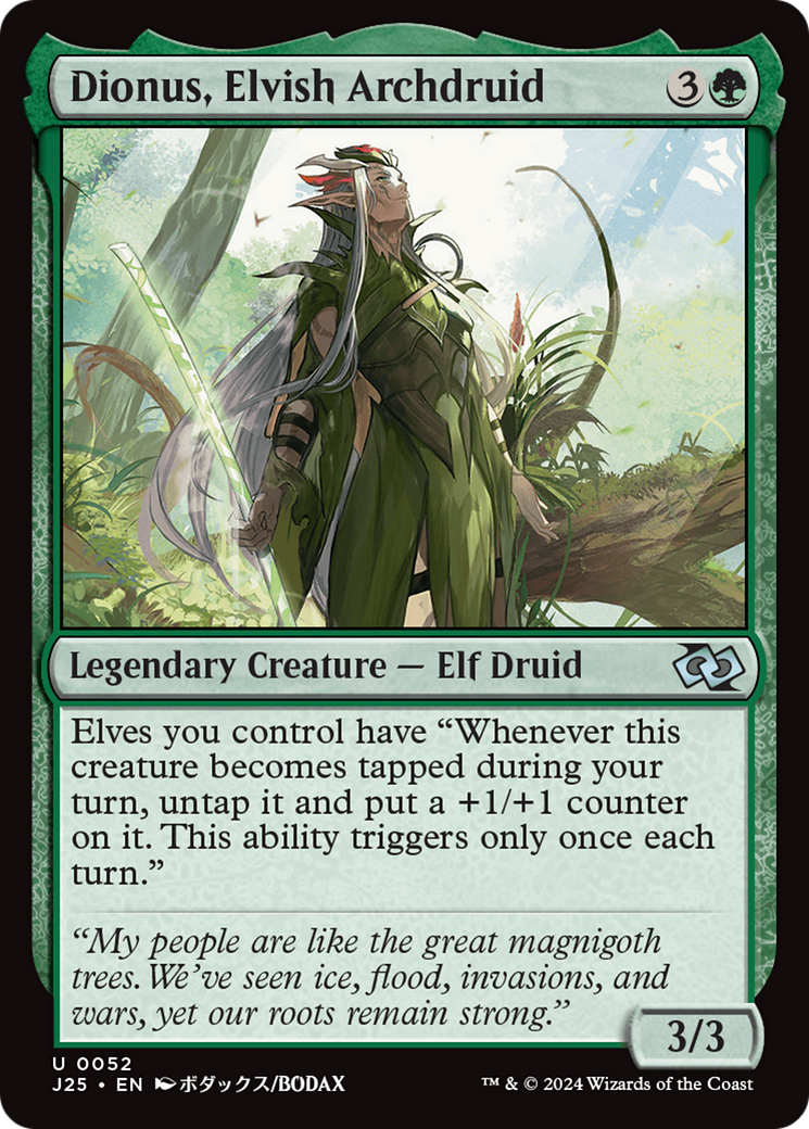 Dionus, Elvish Archdruid Card Image