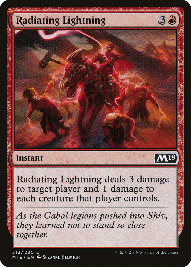 Radiating Lightning Card Image