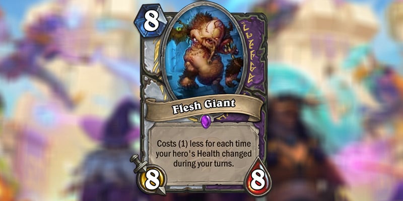 Flesh Giant is a New Priest & Warlock Card Revealed for Hearthstone's Scholomance Academy Expansion