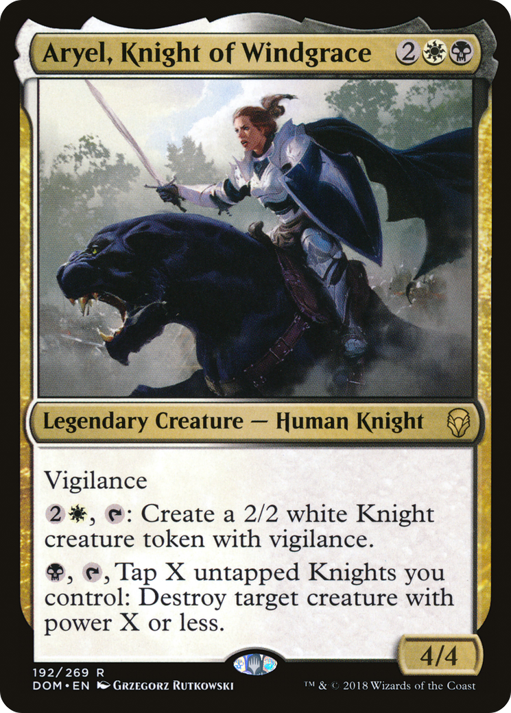 Aryel, Knight of Windgrace Card Image