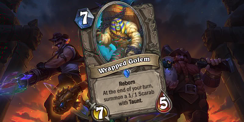 Uldum Card Reveal - Wrapped Golem