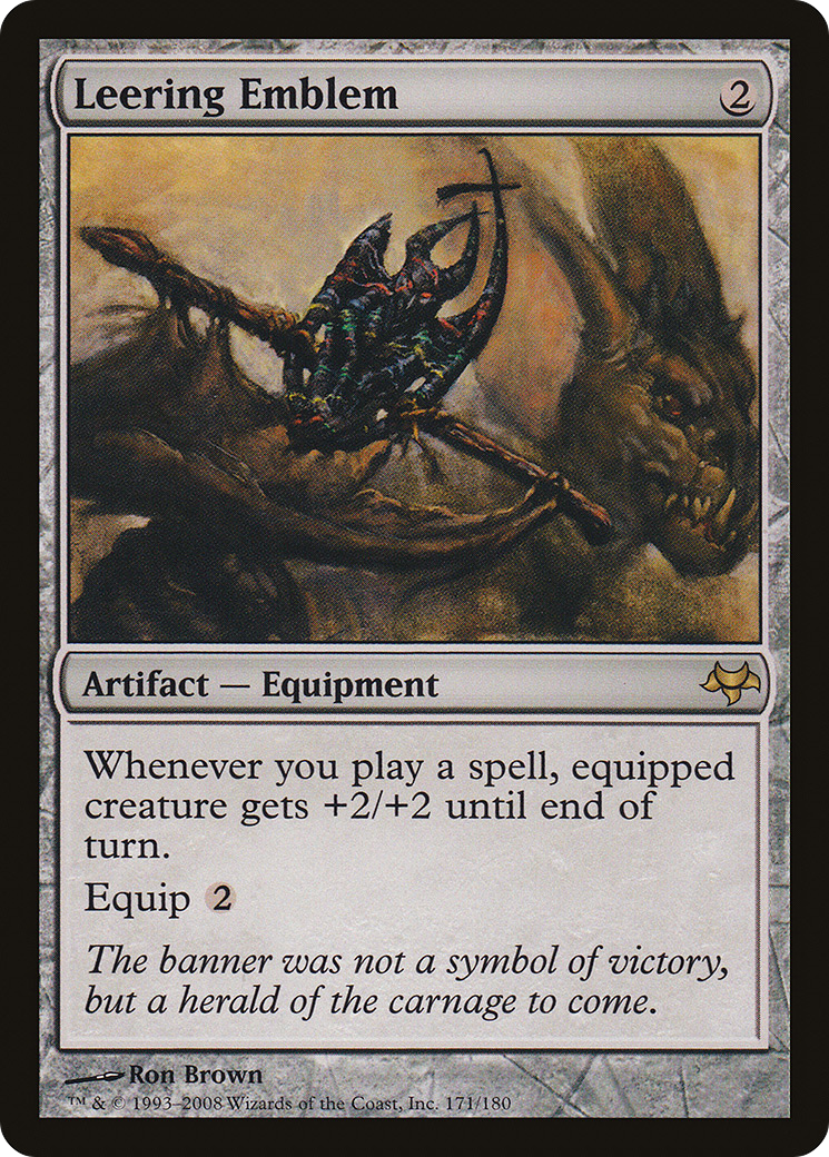 Leering Emblem Card Image