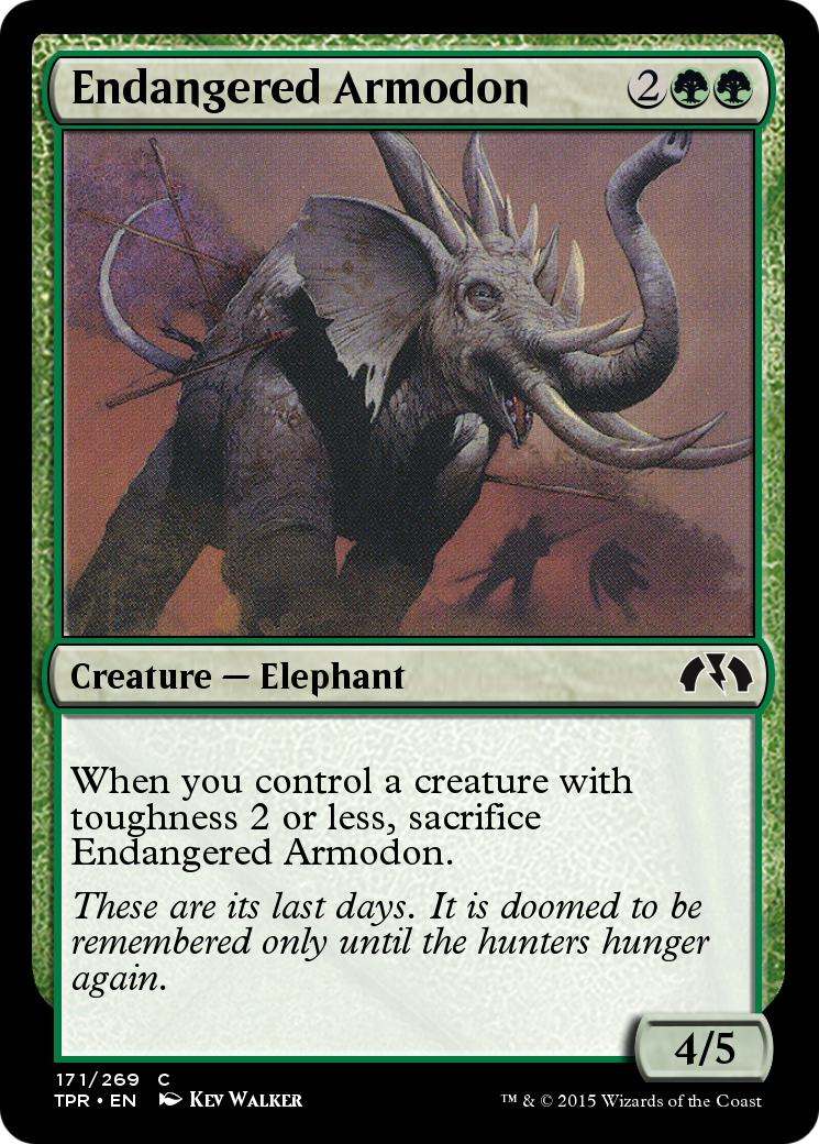 Endangered Armodon Card Image